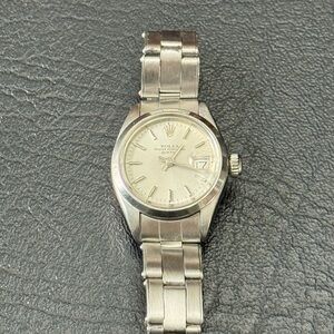 Rolex Silver Stainless Steel Perpetual Date Watch